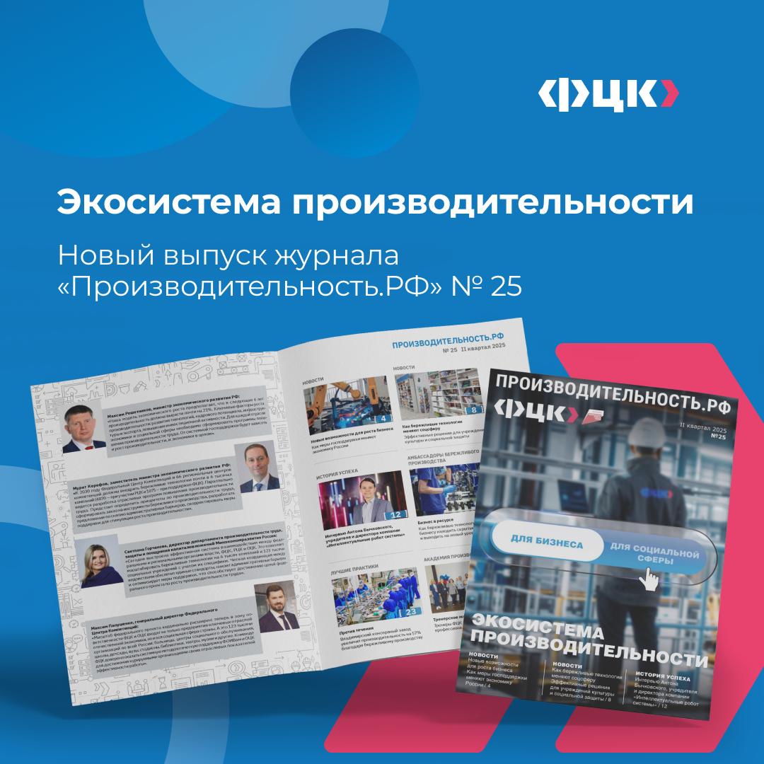 Экосистема производительности: вышел 25-й номер журнала «Производительность.РФ»